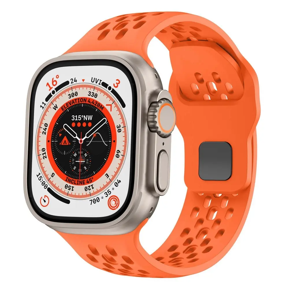 Silikonearmbånd Sport Apple Watch Ultra 49mm 3rd Gen Orange