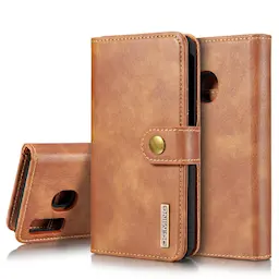 Samsung Galaxy A40 lompakkokotelo irrotettavalla kuorella, Cognac
