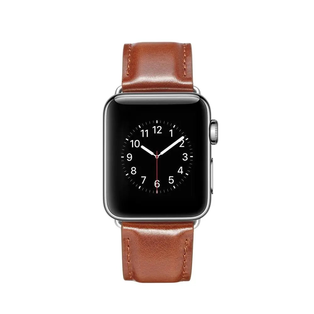 Premium Leather Armband Apple Watch Ultra 49mm 4th Gen Cognac