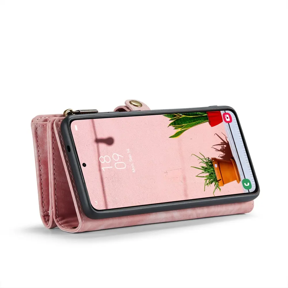 Multi-slot Plånboksfodral Samsung Galaxy S24 Rosa