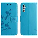 Samsung Galaxy A36 Mobiletui med sommerfugle, Blå