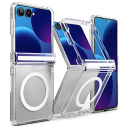 Samsung Galaxy Z Flip 8 Magnetisk Fusion Flap-deksel, Clear