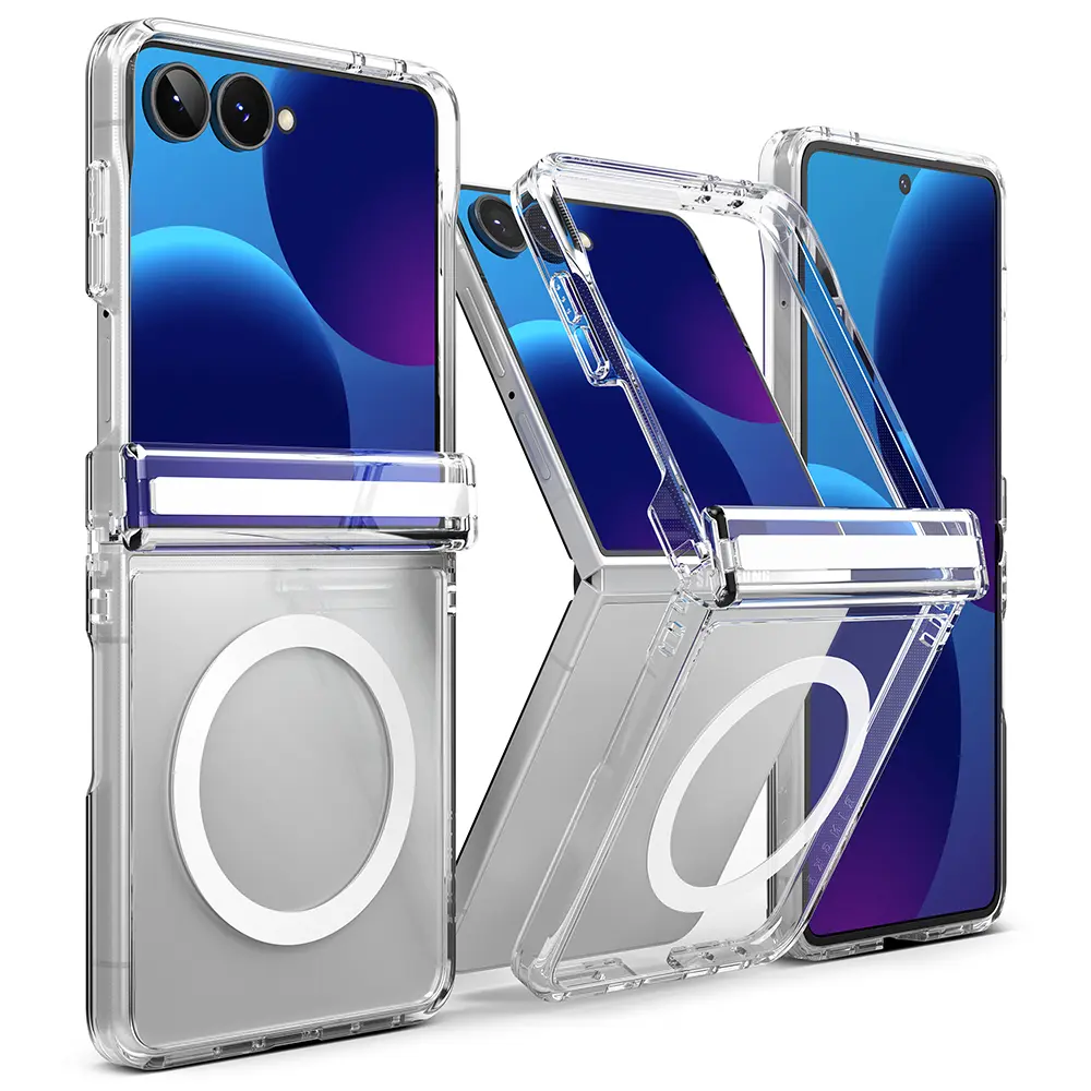 Samsung Galaxy Z Flip 8 Magnetisk Fusion Flap-cover, Clear