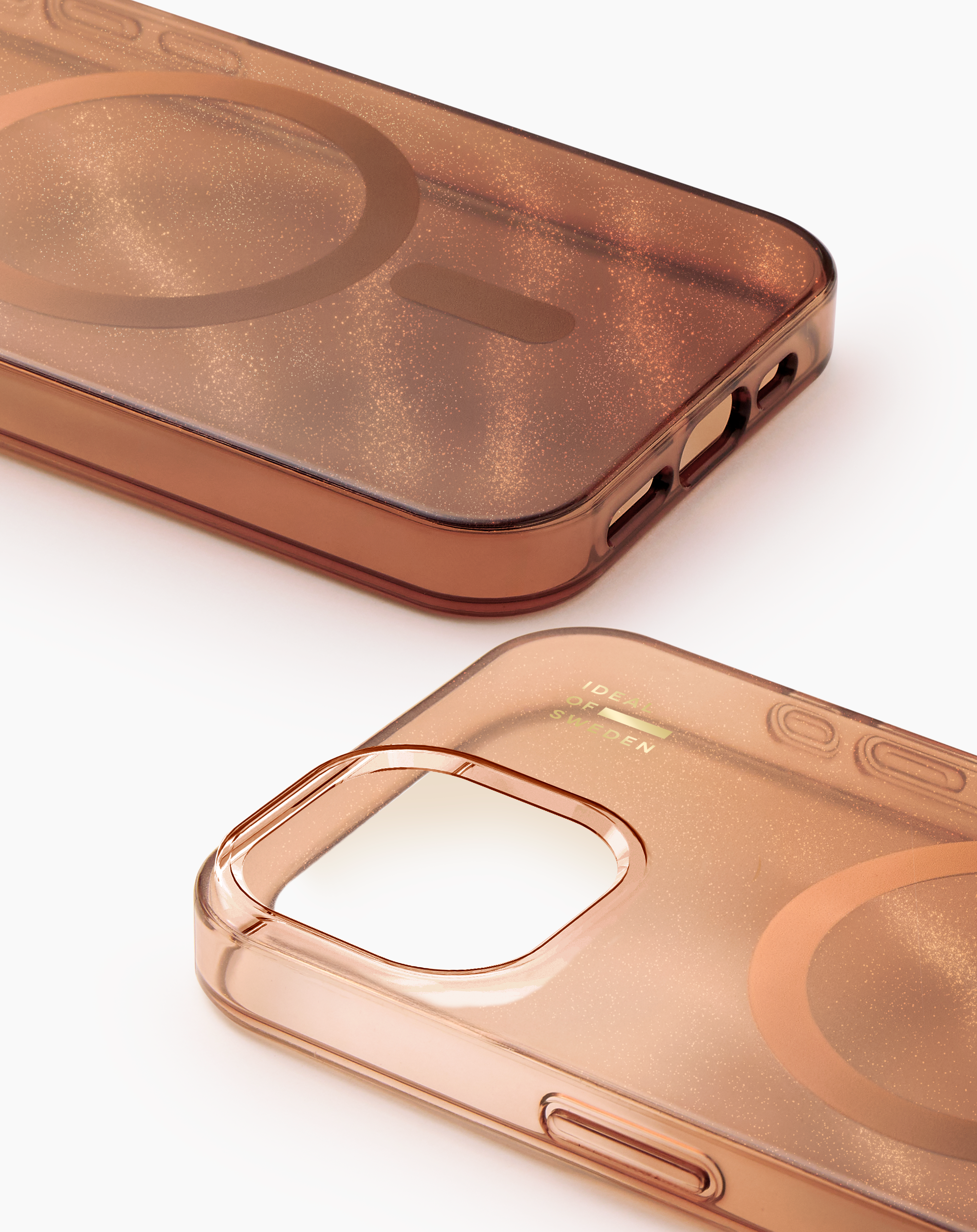 Glitter Glow MagSafe Case iPhone 15 Mocha Mousse