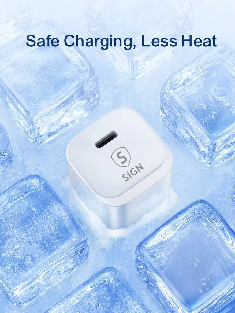 Mini Snabbladdare USB-C PD 20W Vit