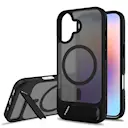 iPhone 17 Magnetisk hybridcover med indbygget stativ , Sort