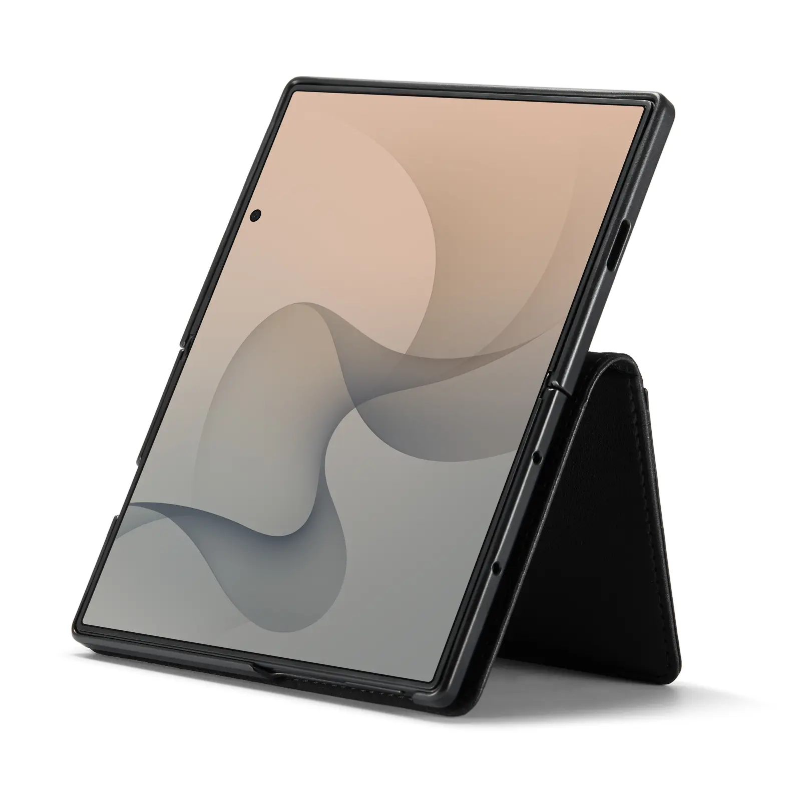 Äkta Läderfodral Samsung Galaxy Z Fold 8 Svart