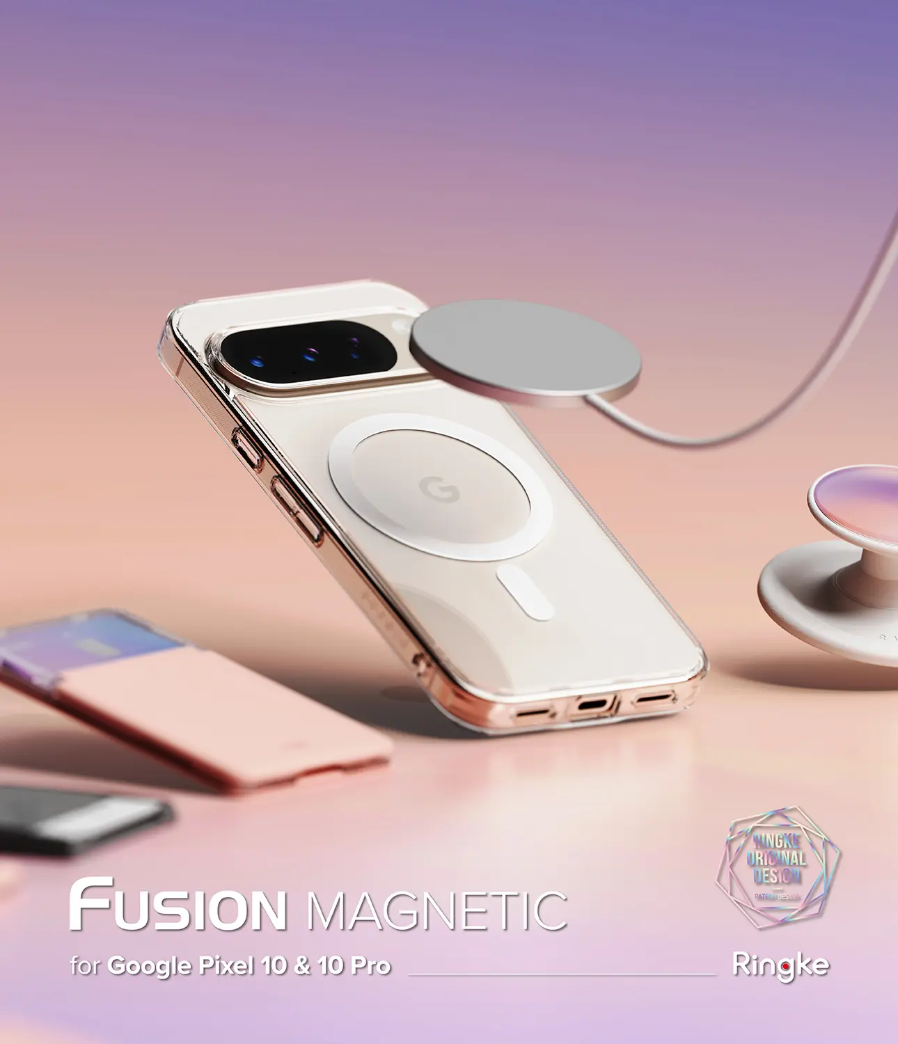 Fusion Magnetic Case Google Pixel 10 Genomskinlig