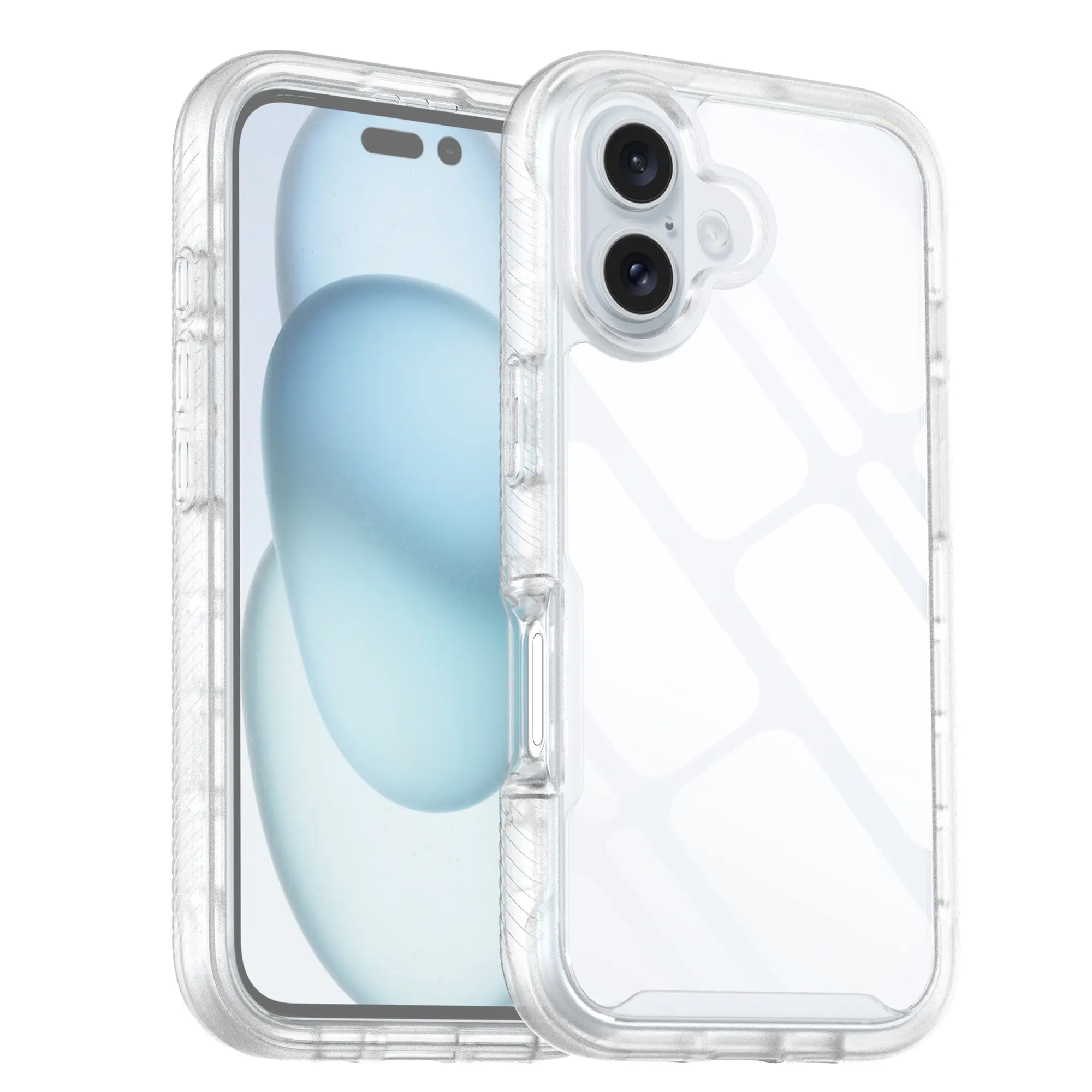 Full Protection Case iPhone 16 Plus Genomskinlig