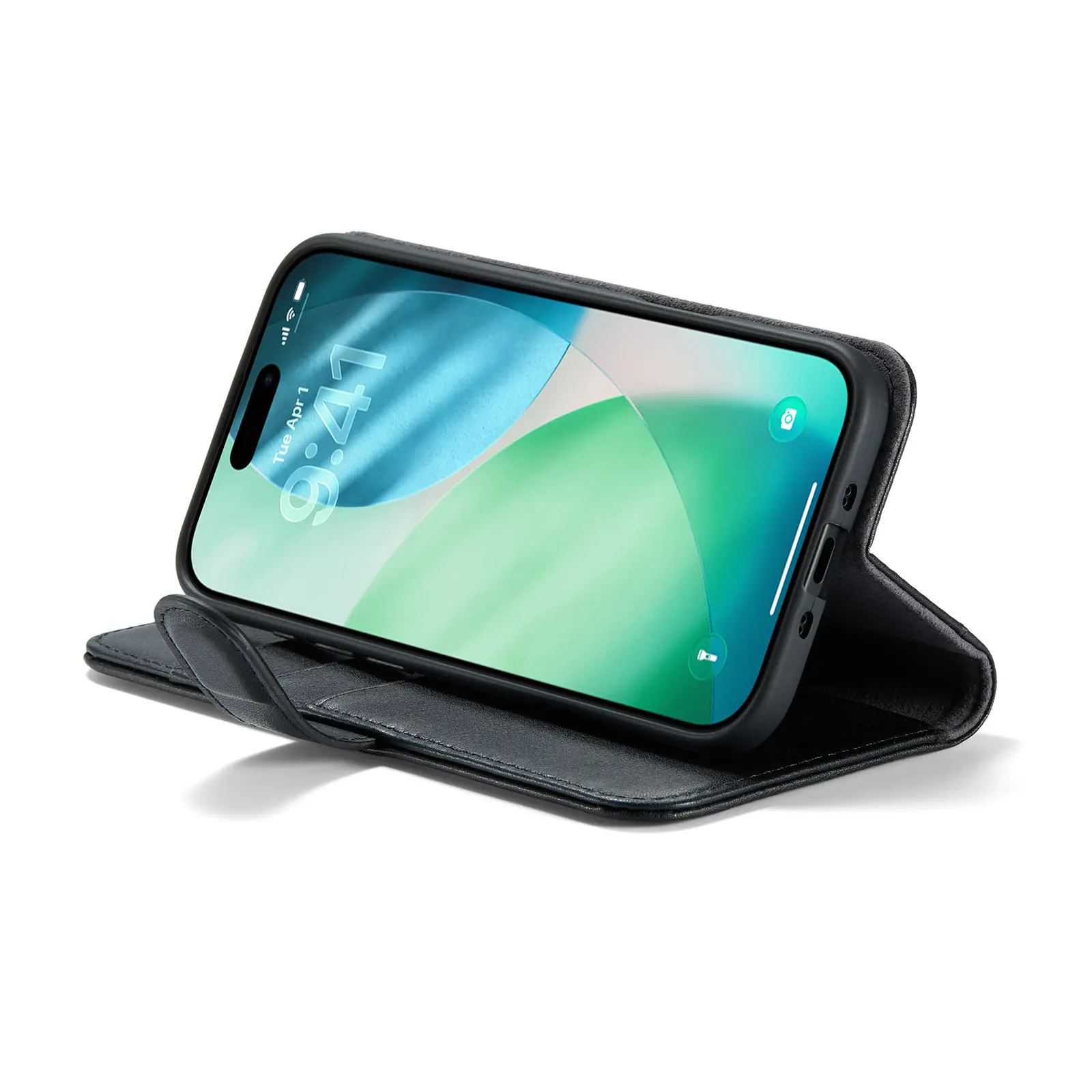Äkta Läderfodral iPhone Air Svart