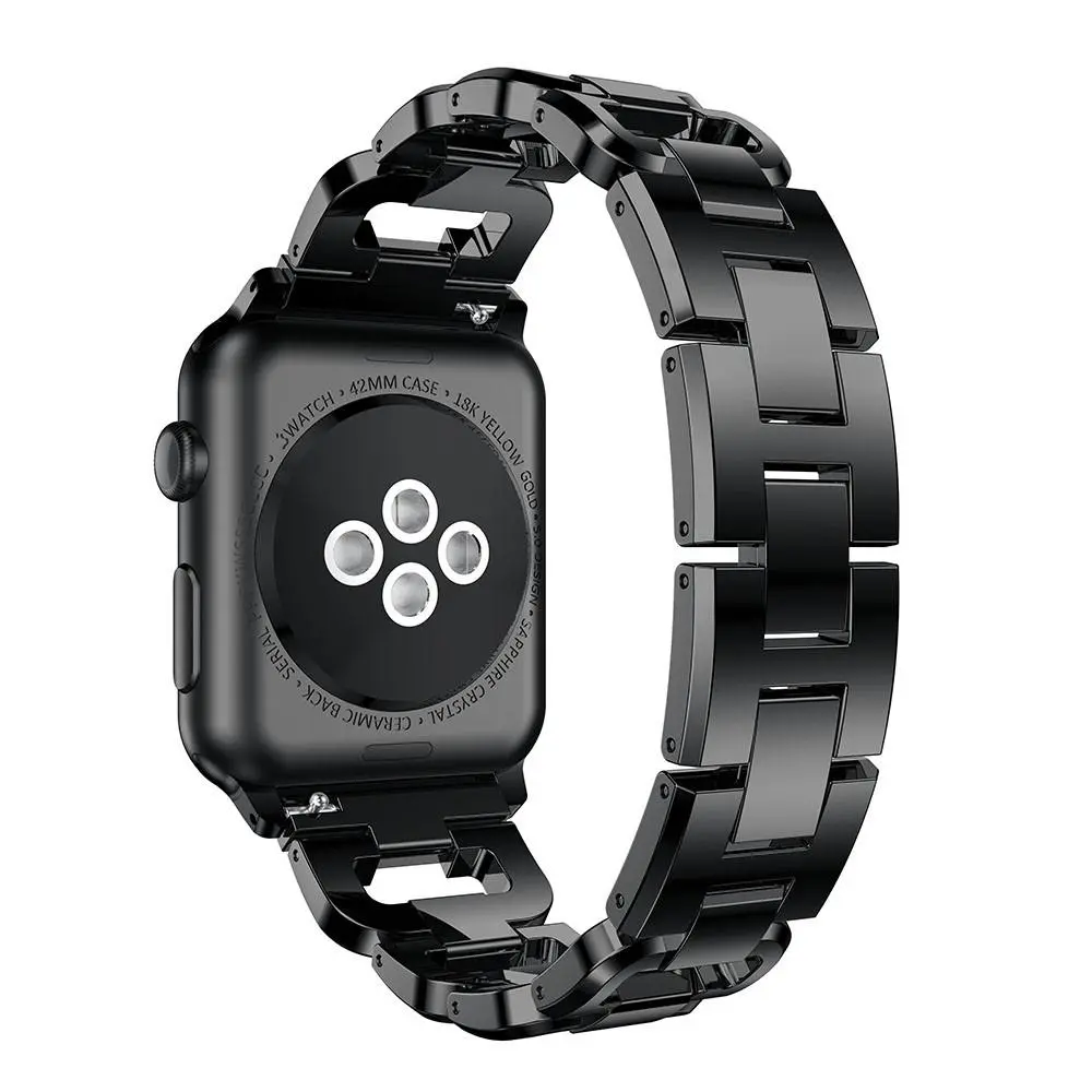 Rhinestone Bracelet Apple Watch Series 12 47mm Svart