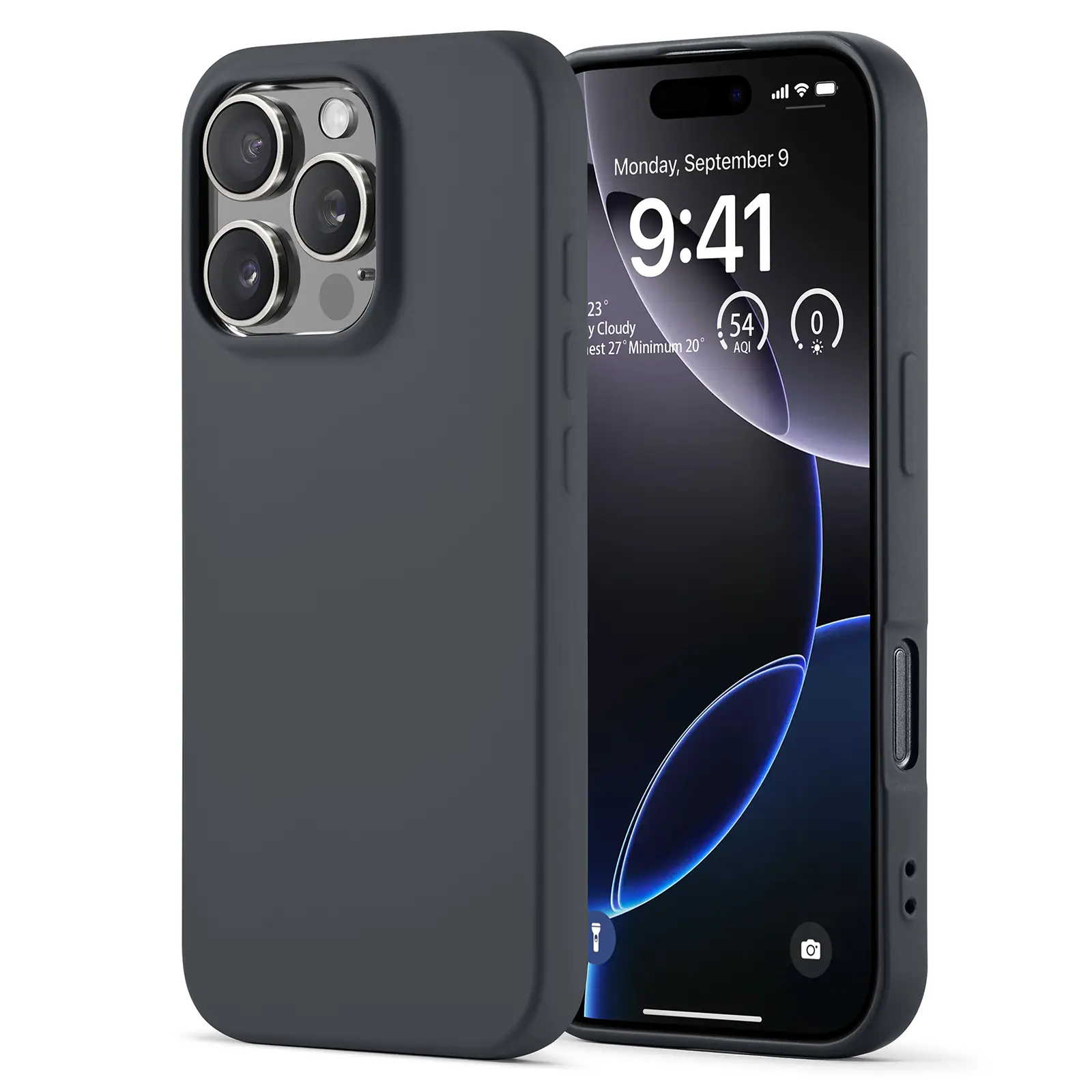 TPU Cover iPhone 16 Pro Max Grå