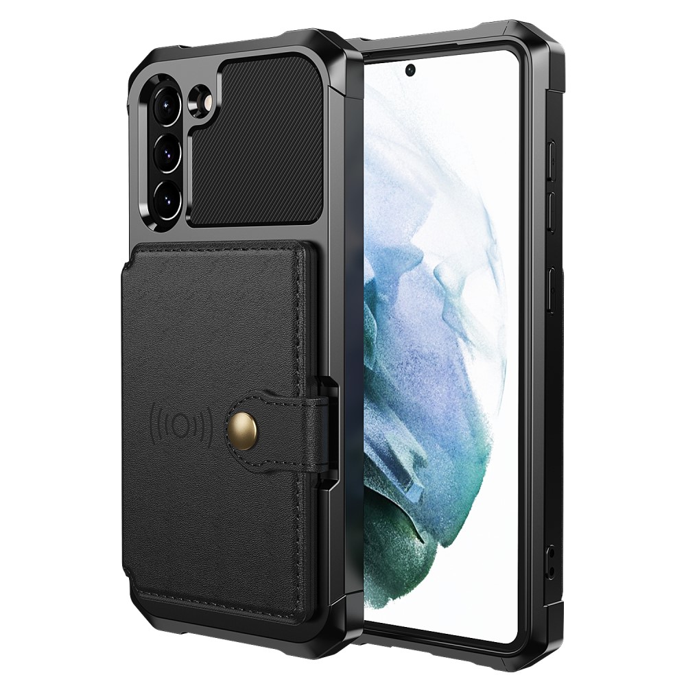 Tough Multi-slot Case Samsung Galaxy S21 FE Musta - Puhelimen kuoret - Paikat korteille