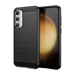 Samsung Galaxy S23 FE Harjattu TPU-suojakuori, Musta