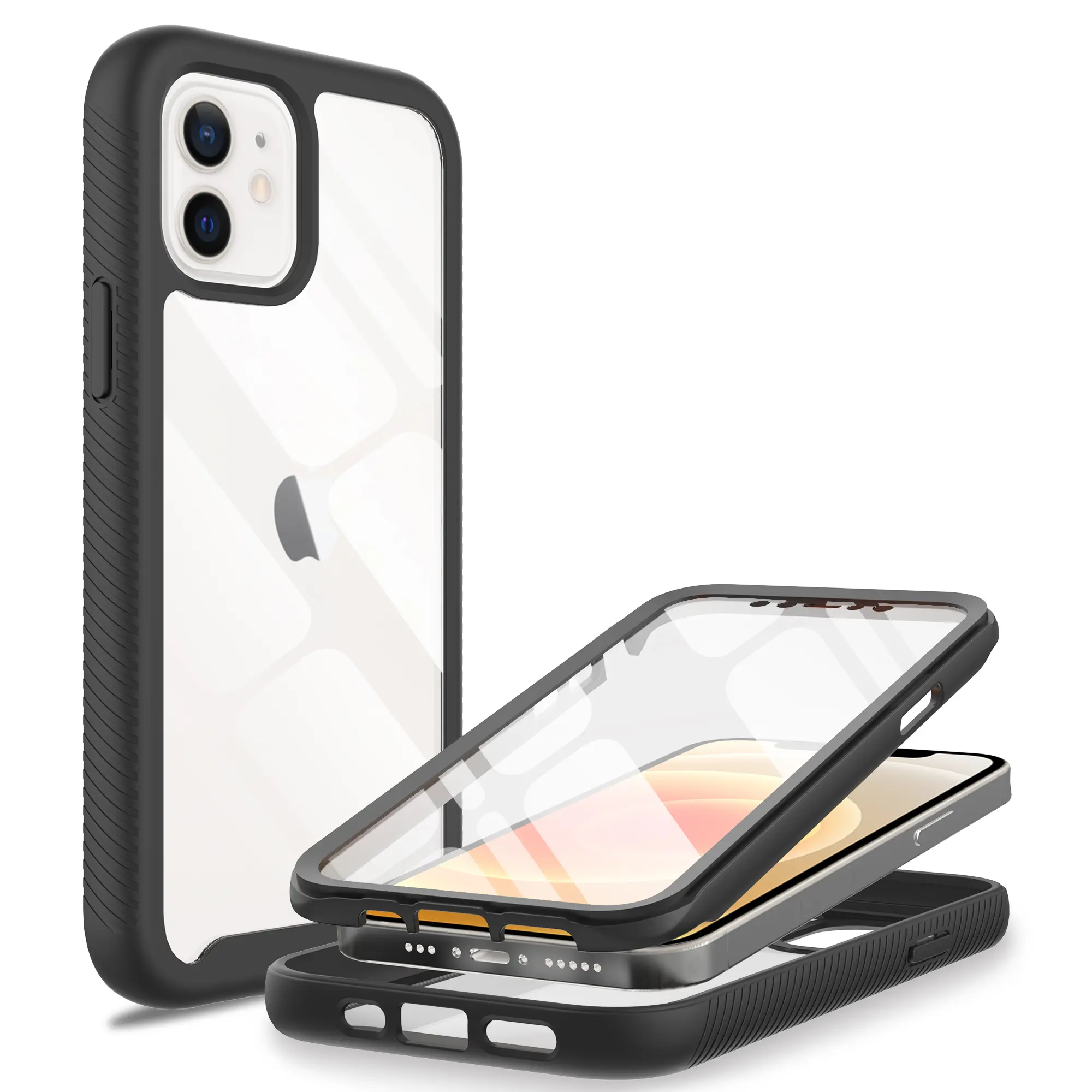 Full Protection Case iPhone 12/iPhone 12 Pro Sort