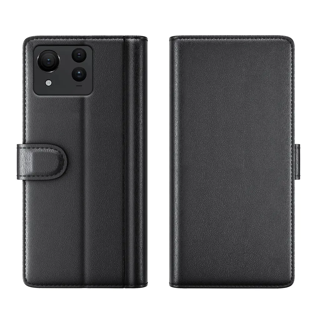 Äkta Läderfodral Asus Zenfone 11 Ultra Svart