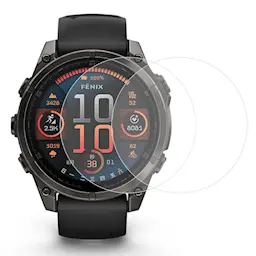 Garmin Fenix 8 51mm 2-pak skjermbeskytter i herdet glass