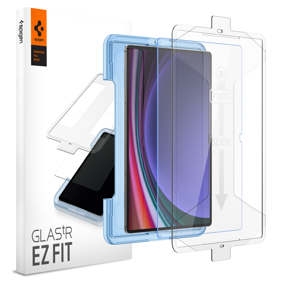 Spigen Samsung Galaxy Tab S10 Ultra Screen Protector GLAS.tR EZ Fit - Slitesterk skjermbeskytter til Nettbrett