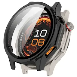  Oneplus Watch 4 Heldekkende deksel med skjermbeskytter, Svart