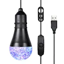 Roterende RGB-diskoloftlampe