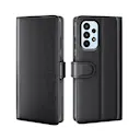 Ægte Læderetui Samsung Galaxy A23 Sort