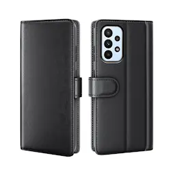 Ægte Læderetui Samsung Galaxy A23 Sort