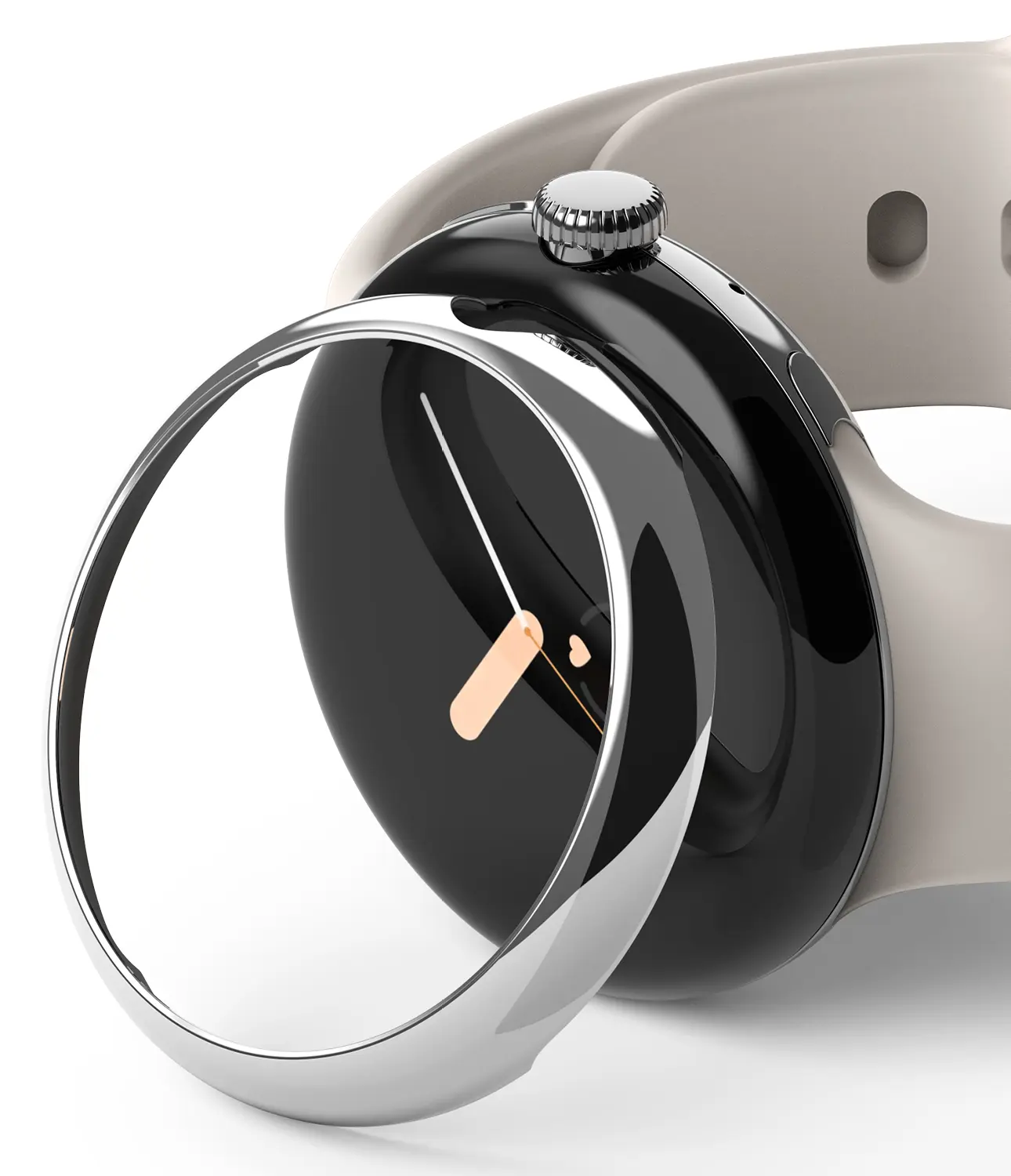 Bezel Styling Google Pixel Watch Sølv