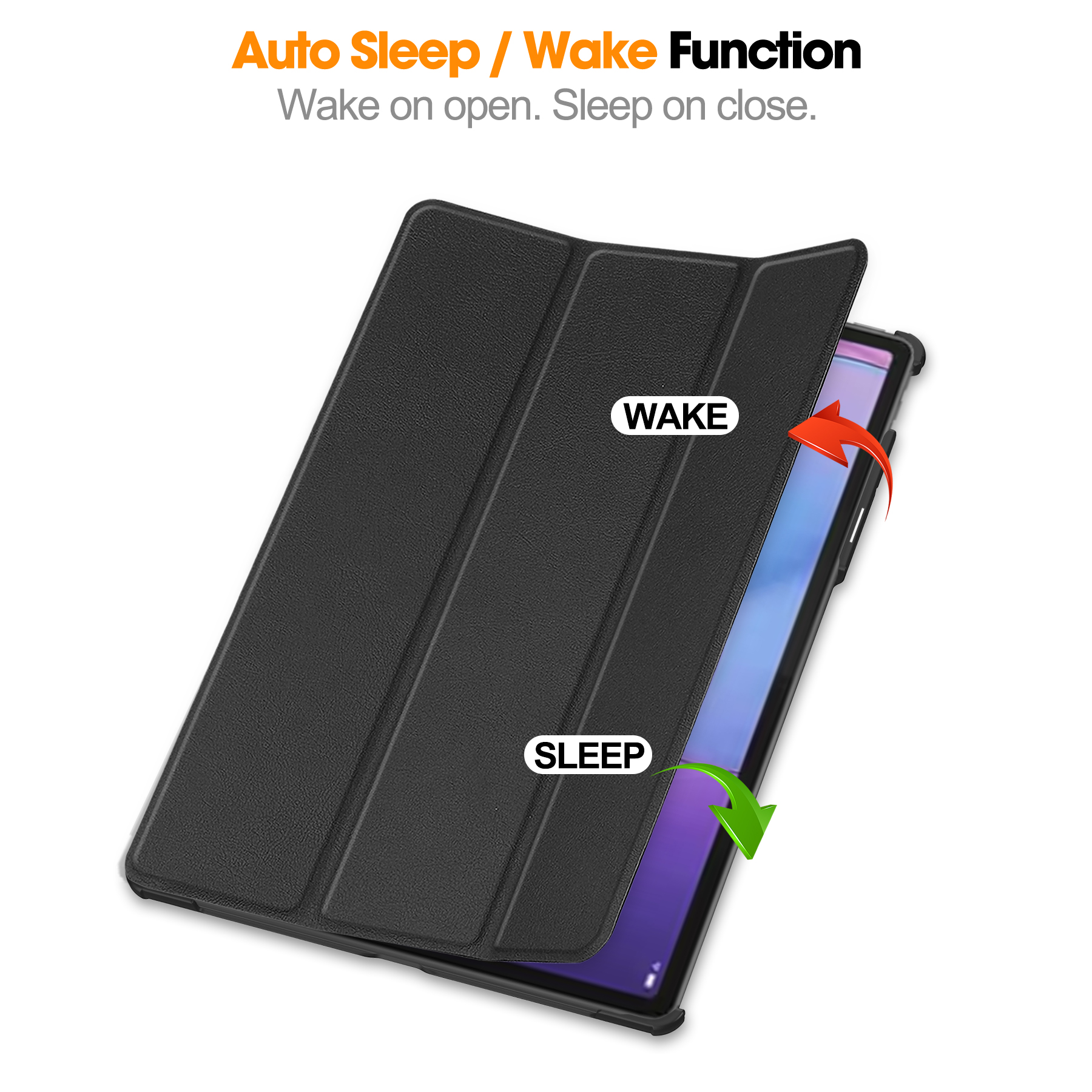 Fodral Tri-fold Lenovo Idea Tab Pro (2nd gen) Svart