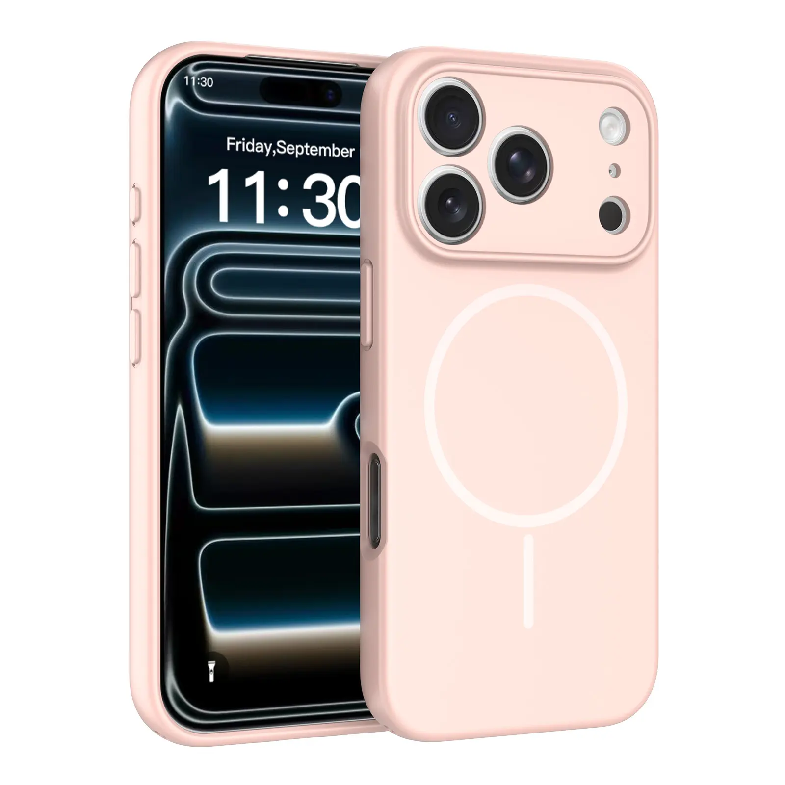 iPhone 18 Pro MagSafe-cover SoftArmor, Lyserød
