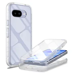 Google Pixel 9a Heltäckande Mobilskal, Genomskinlig