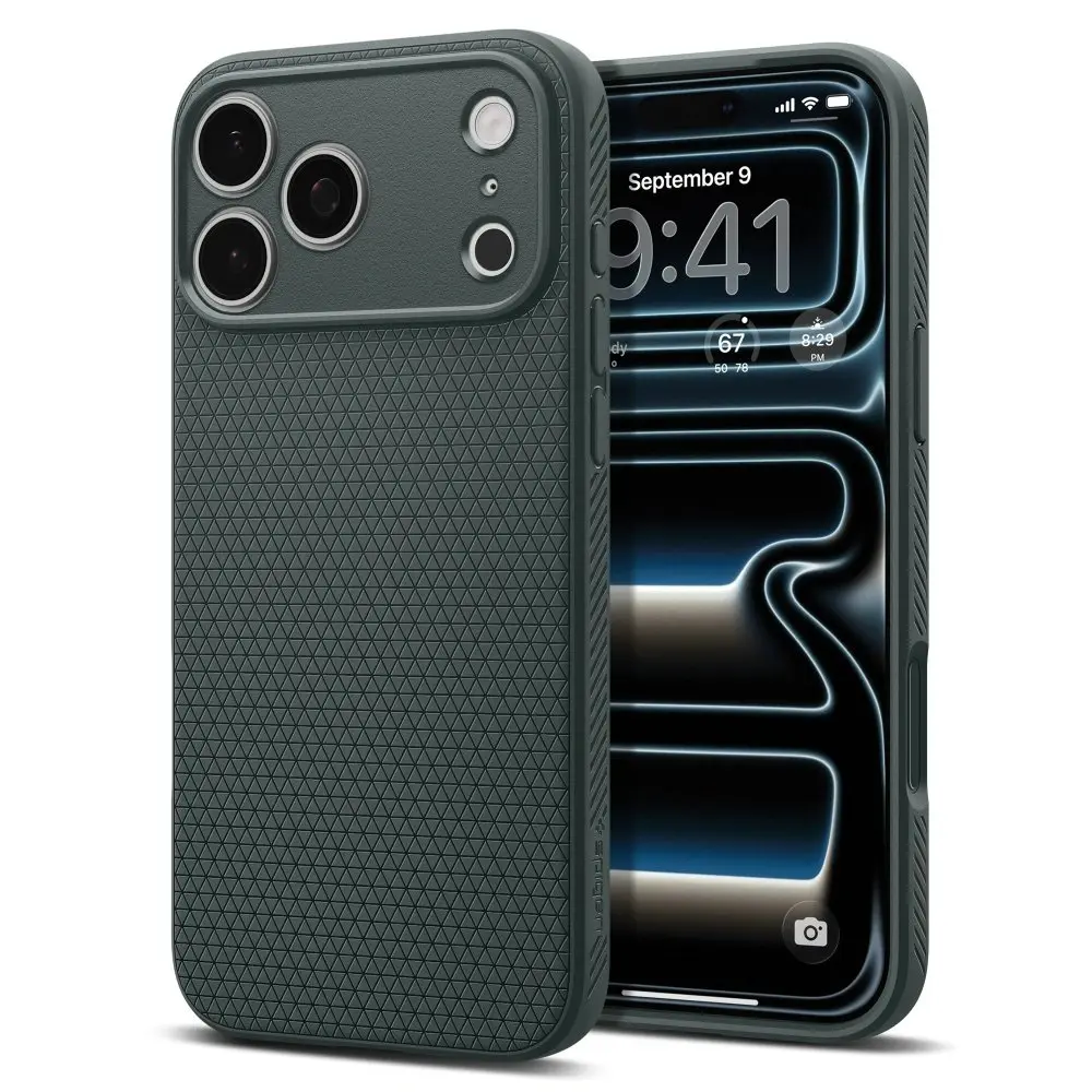 iPhone 18 Pro Case Liquid Air Abyss Green