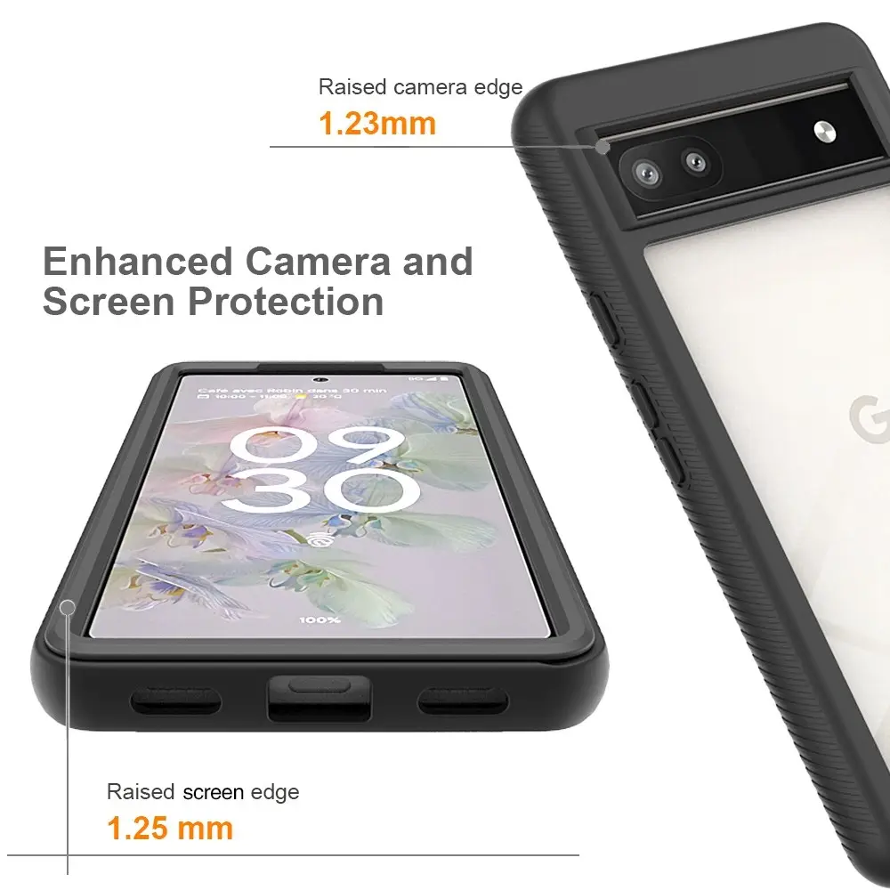 Full Protection Case Google Pixel 7a Svart