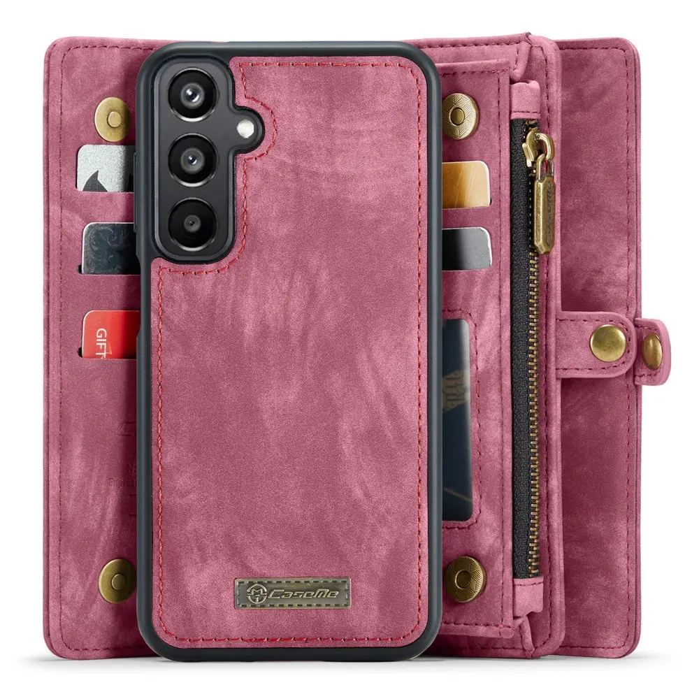 Multi-slot Plånboksfodral Samsung Galaxy A05s Röd