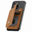 MagSafe RFID-kortholder med stand cognac