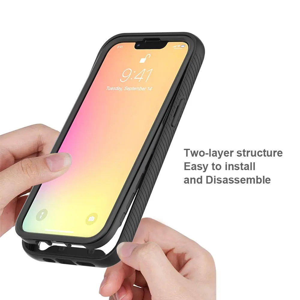 Full Cover Skal iPhone 13 Svart