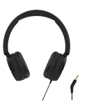Taitettavat On-ear-kuulokkeet 3.5mm, Musta