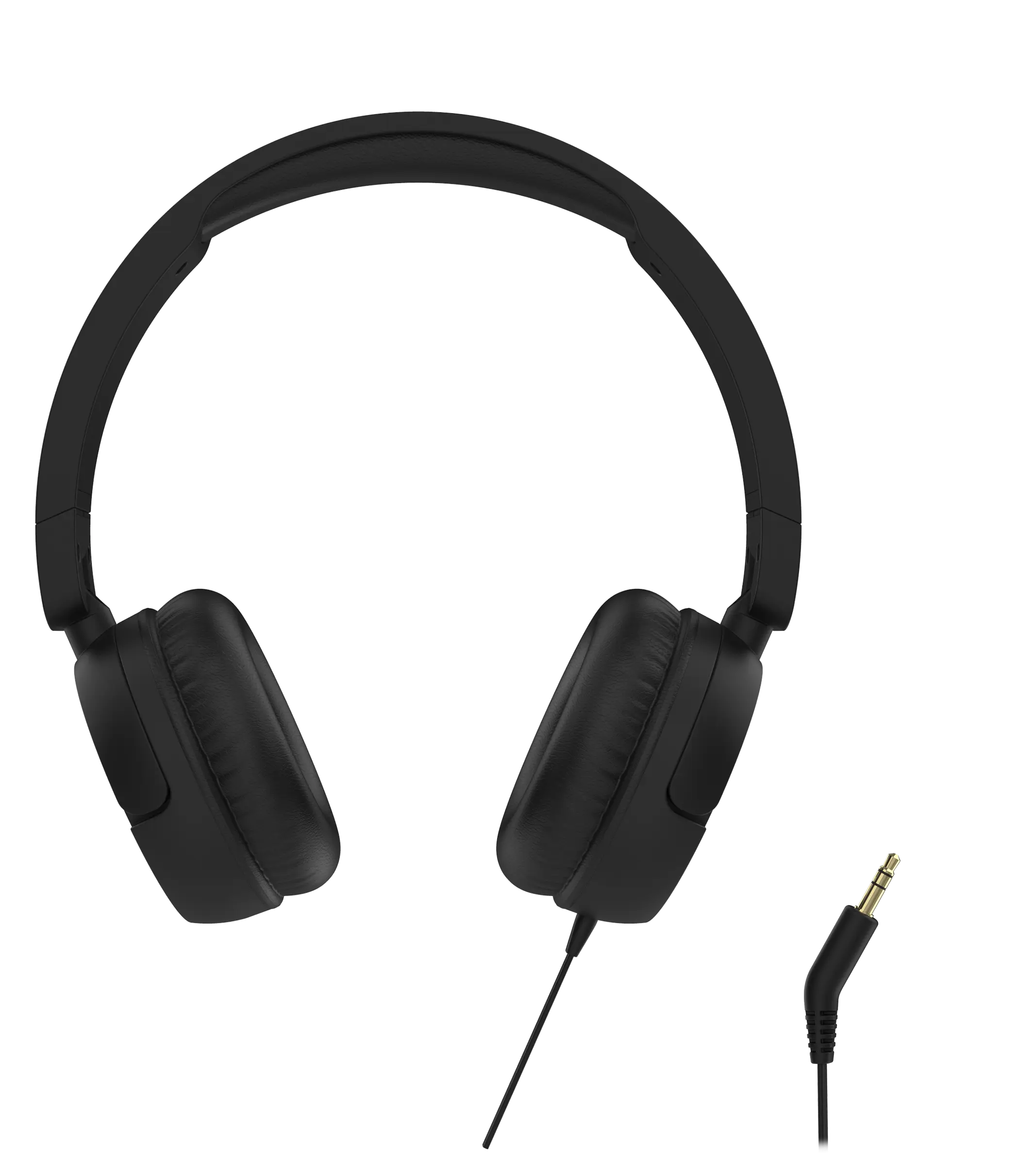 Taitettavat On-ear-kuulokkeet 3.5mm, Musta