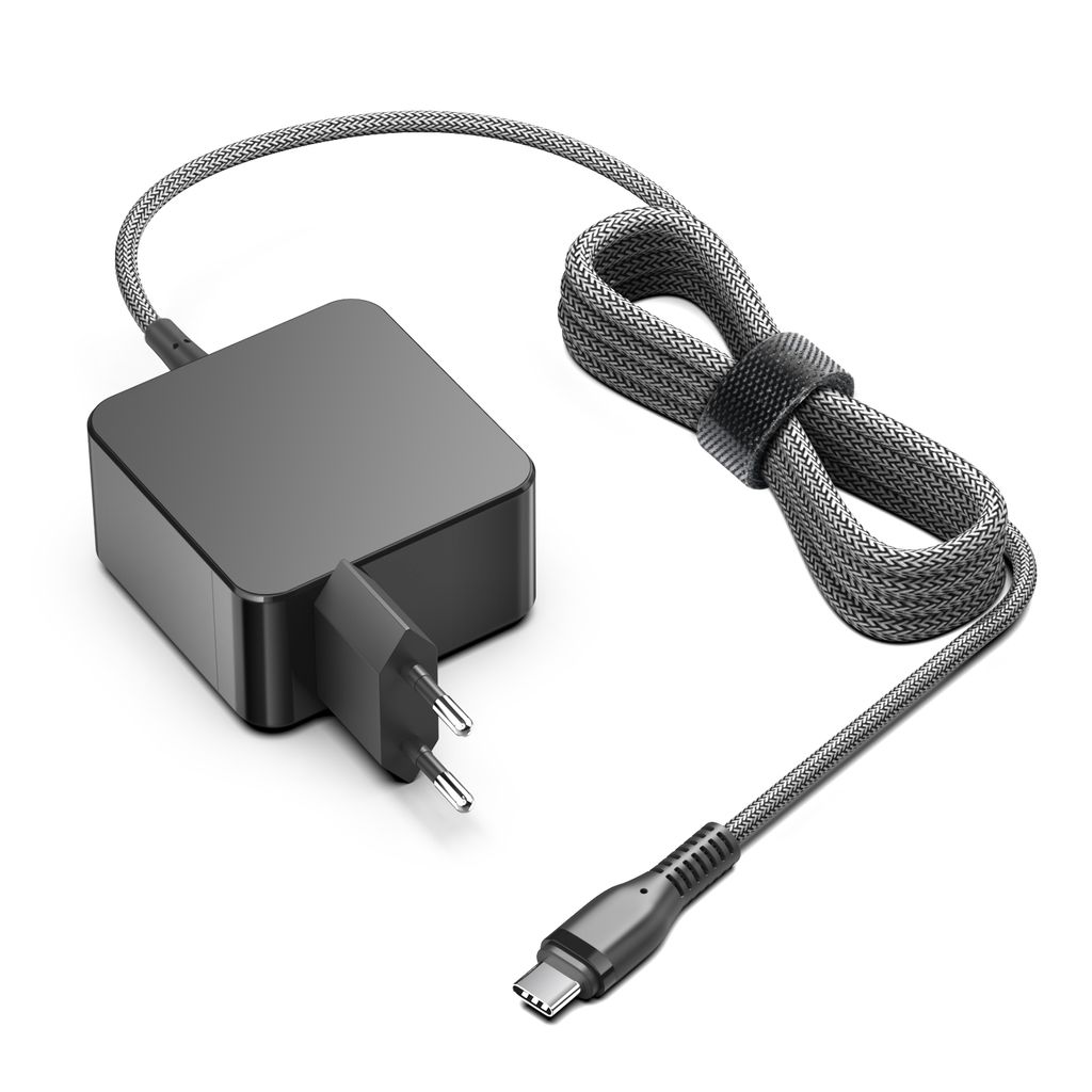 NEXTBATT Universell Laptoplader USB-C 100W PD med 2m kabel, Svart