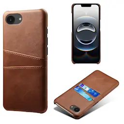 Card Slots Case iPhone 16e Brun