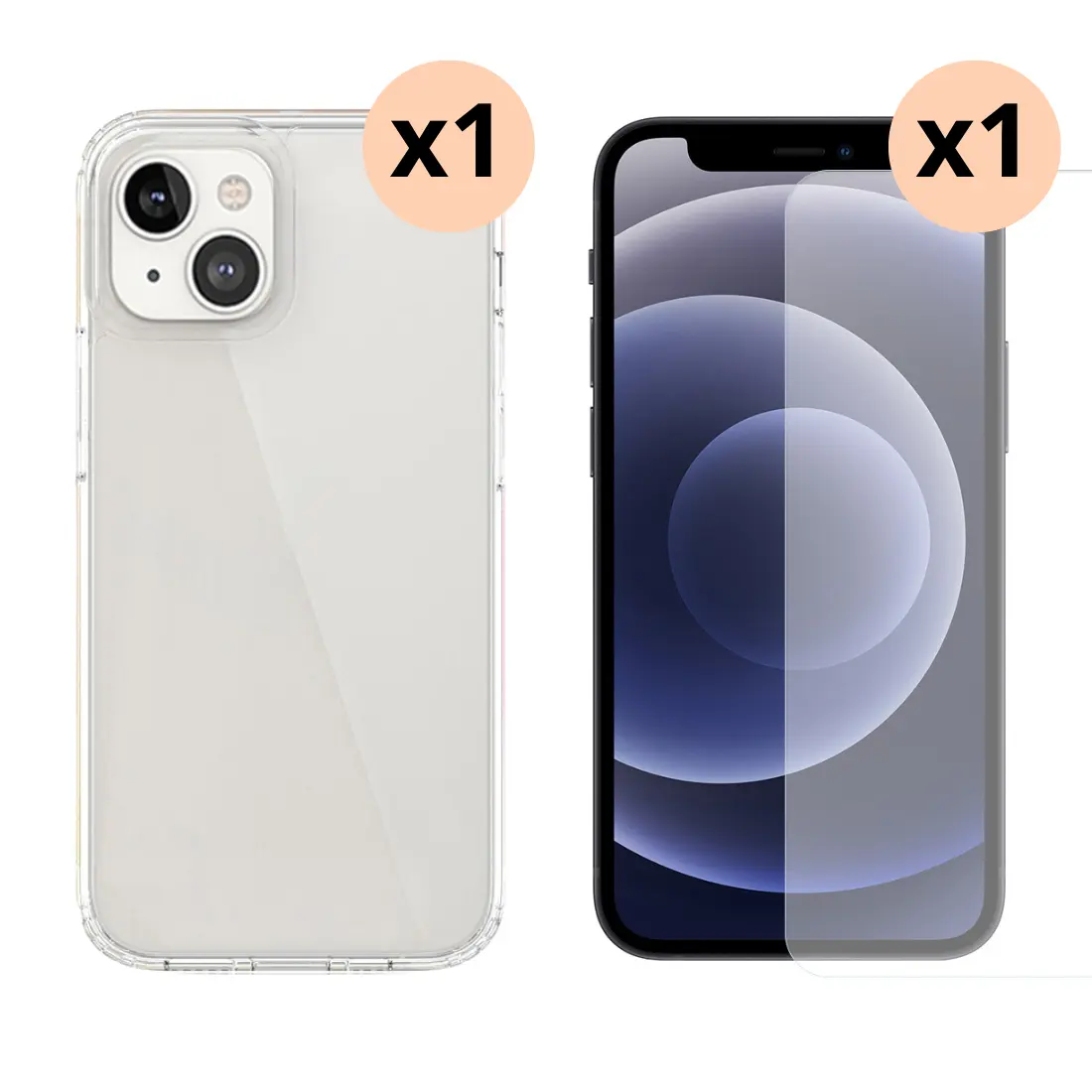 iPhone 13 Beskyttelsessæt Cover og Skærmbeskyttelse