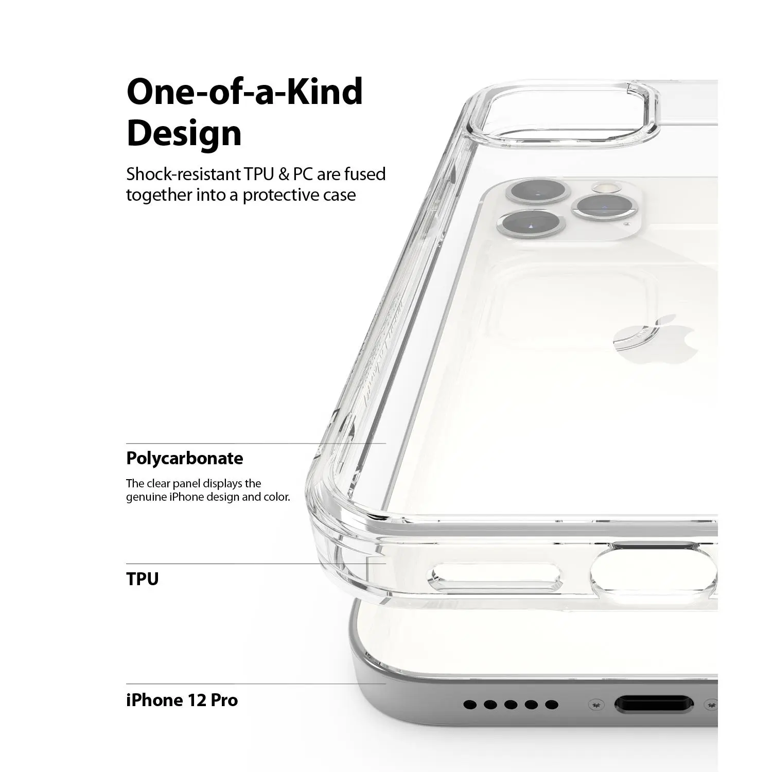 Fusion Case iPhone 12/iPhone 12 Pro Genomskinlig