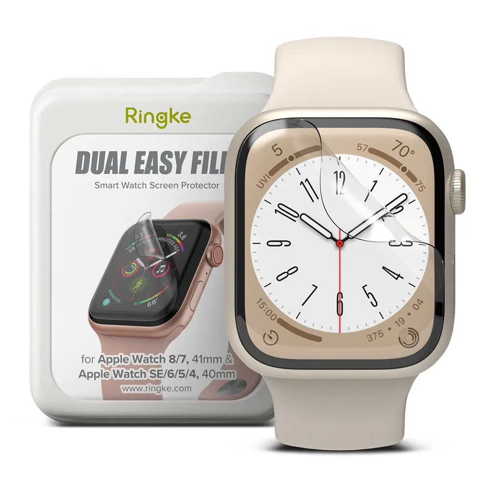 Dual Easy Screen Protector (3-pack) Apple Watch Series 7 41mm