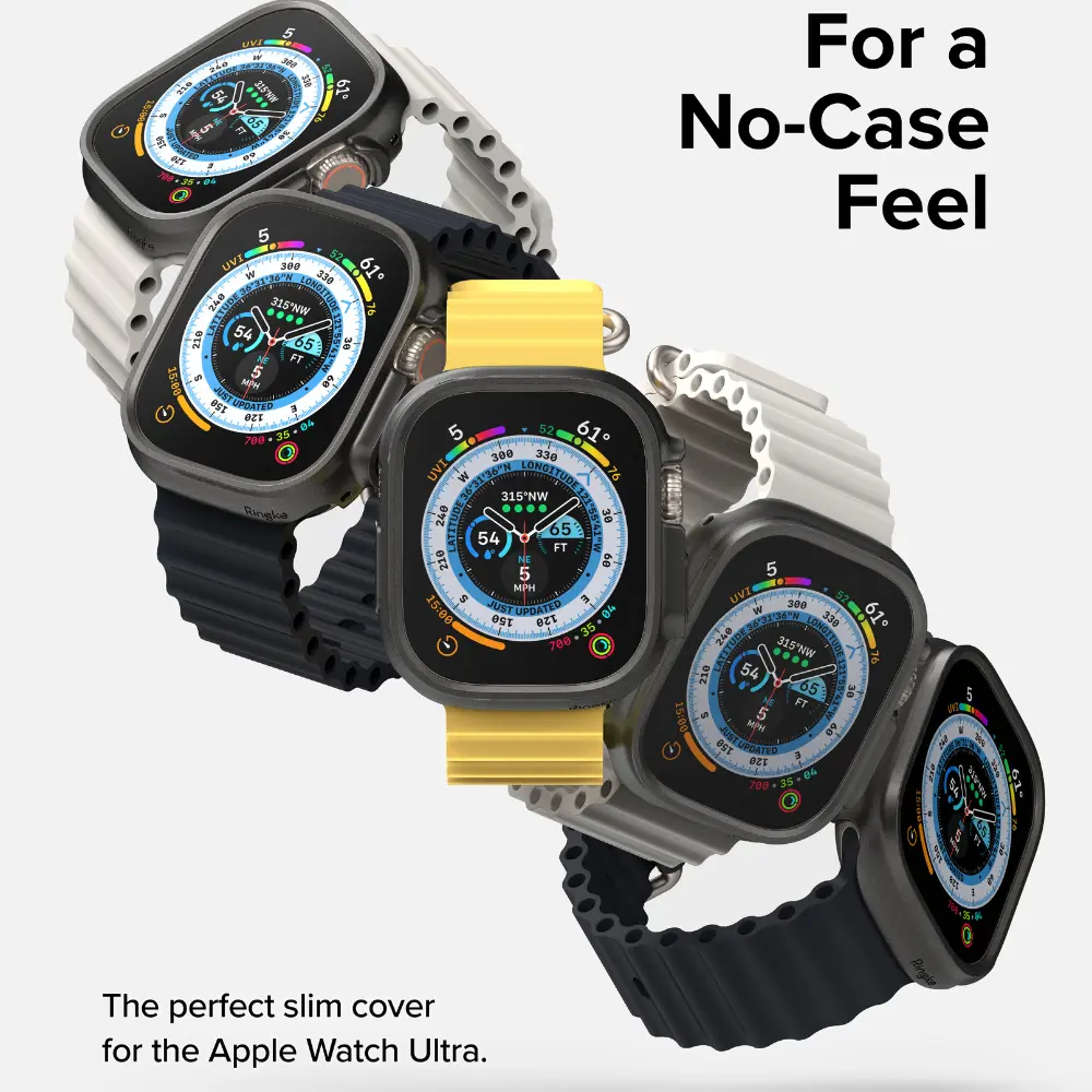 Slim Case (2-pack) Apple Watch Ultra 49mm 3rd Gen Titanium Black & Clear