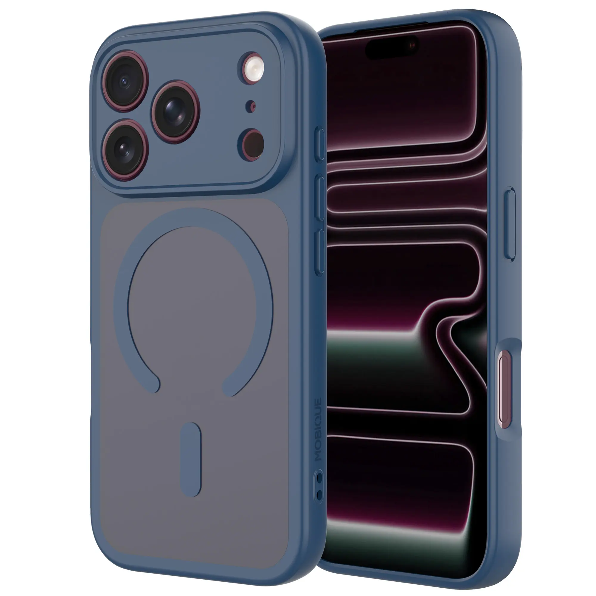 Magnetic Hybrid Skal iPhone 18 Pro Max Blue