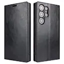 Mobiltaske Ægte Læder Samsung Galaxy S25 Ultra Sort