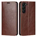 Mobiltaske Ægte Læder Samsung Galaxy S23 Brun