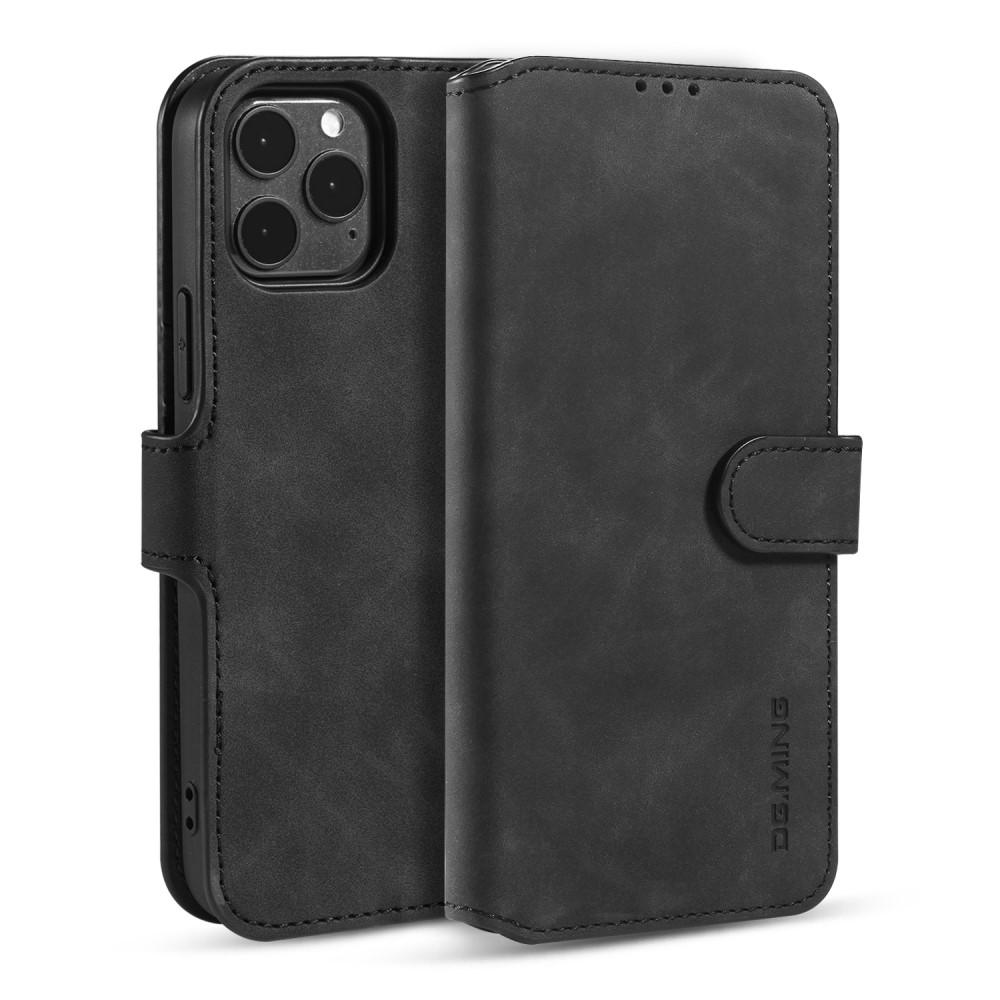 DG.MING Wallet Case iPhone 12/12 Pro Black - Lommebokdeksel - Etui