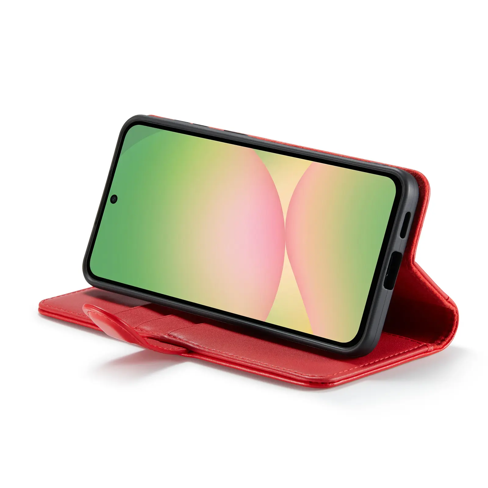 Äkta Läderfodral Samsung Galaxy A57 Röd