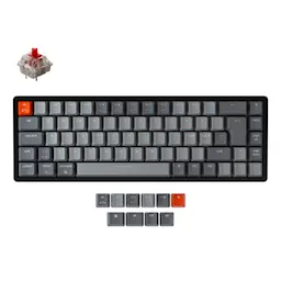 K6 RGB Trådlöst Gamingtangentbord Hot Swap Gateron, Red