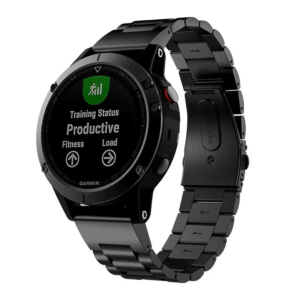 Metalarmbånd Garmin Forerunner 965 Sort